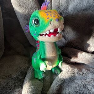 Green and Purple Plush Dinosaur Toy